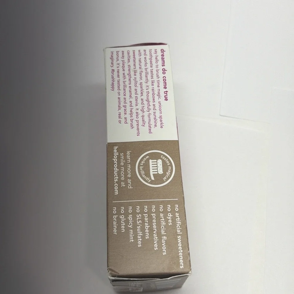 Hello Bello, Kids Fluoride Toothpaste Unicorn Sparkle Bubblegum, 4.2 Oz